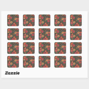 flower square sticker
