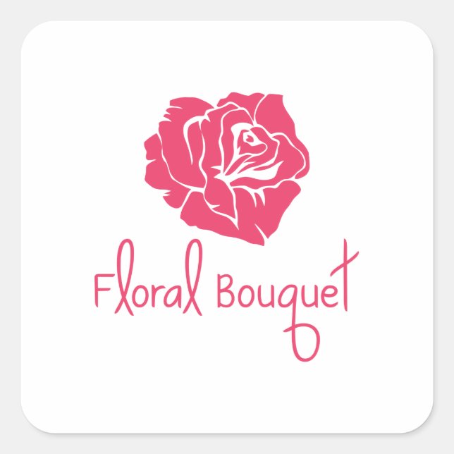 Flower - Square Sticker (Front)