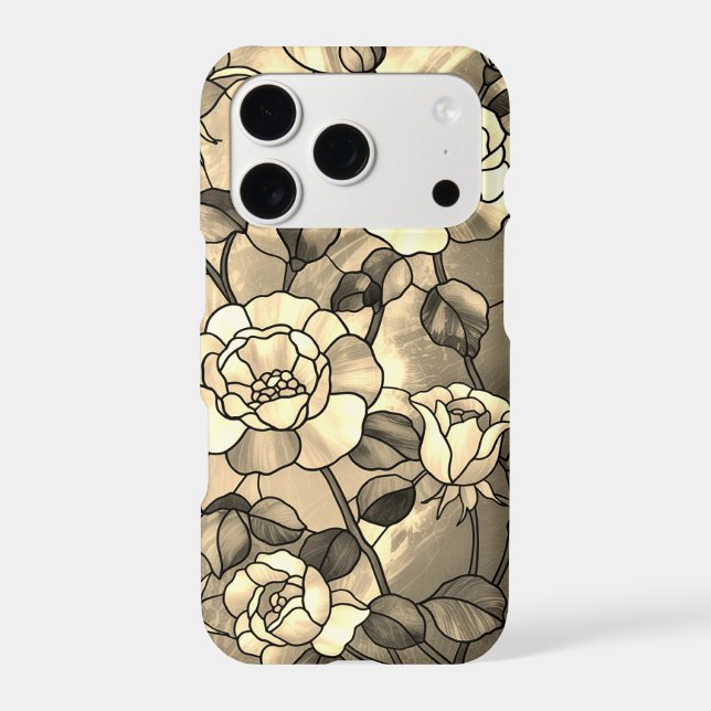 Flower Stained Glass Effect Pretty Girly Floral (Back)