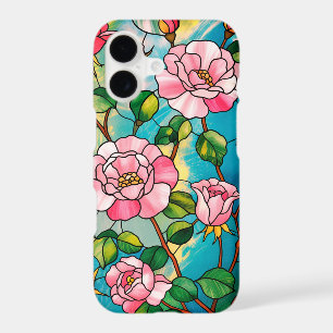 Flower Stained Glass Effect Pretty Girly Floral