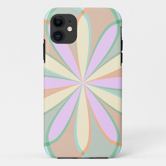 flower stained glass window symmetry Case-Mate iPhone case (Back)