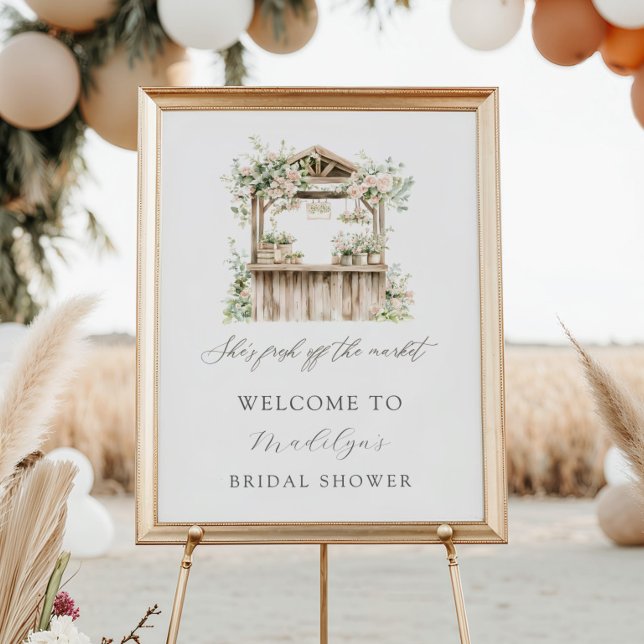 Flower Stand Fresh Off the Market Bridal Welcome Poster (Creator Uploaded)