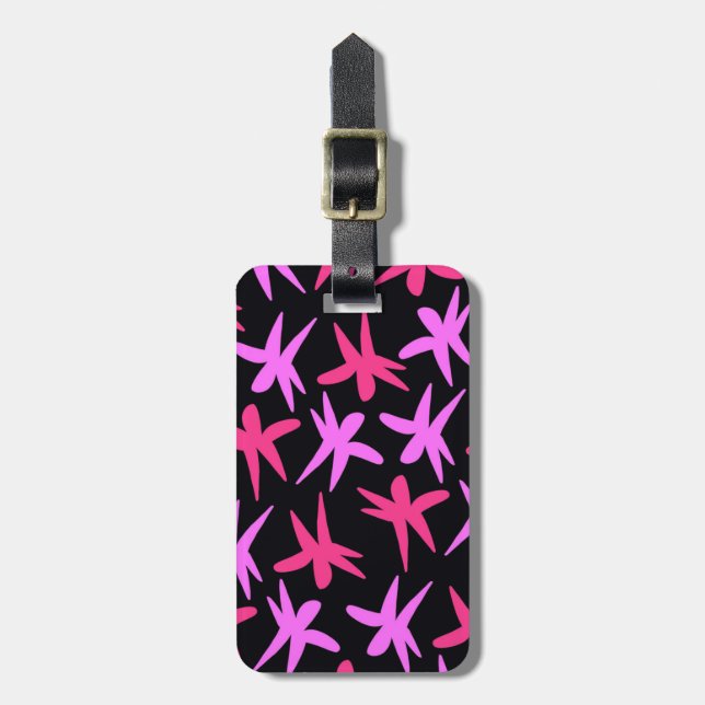 Flower Stars Luggage Tag (Front Vertical)
