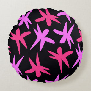 Flower Stars Round Cushion