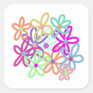 Flower stickers