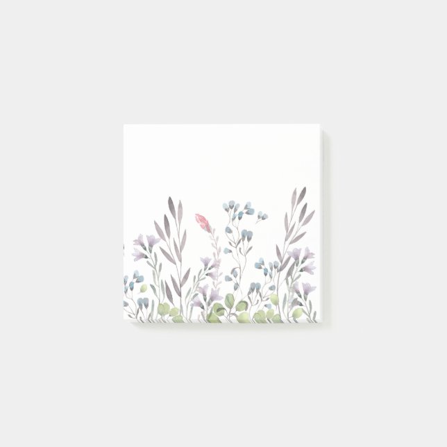 flower sticky-note pad post-it notes (Front)