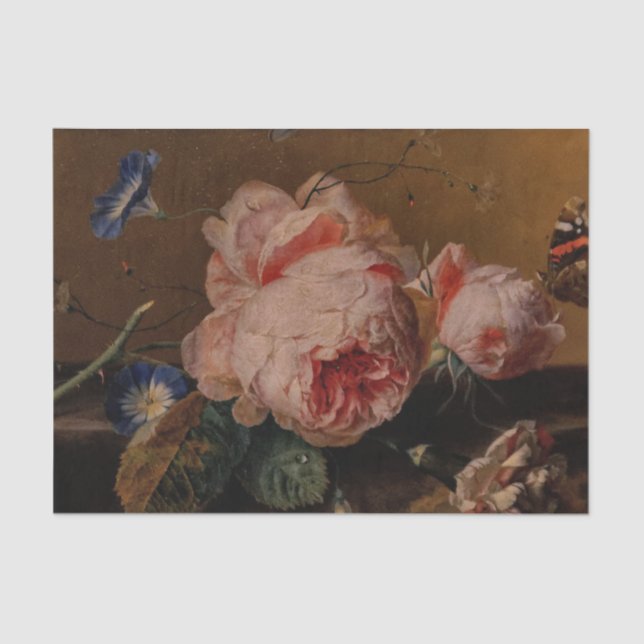 Flower Still Life by Jan van Huysum Tissue Paper (Front)