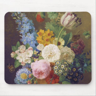 Flower Still Life by Jean Ulrich Tournier Mouse Mat