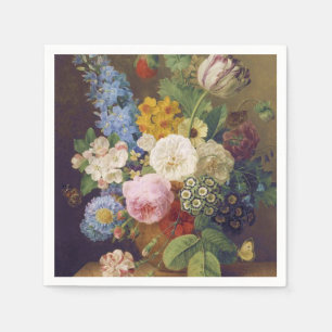 Flower Still Life by Jean Ulrich Tournier Napkin