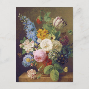 Flower Still Life by Jean Ulrich Tournier Postcard