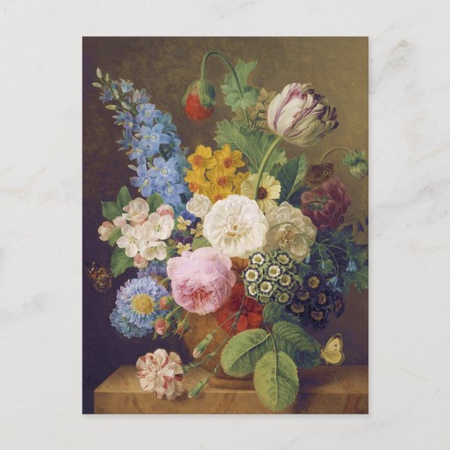 Flower Still Life by Jean Ulrich Tournier Postcard (Front)