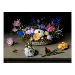 Flower Still Life Classic Painting Perfect Poster