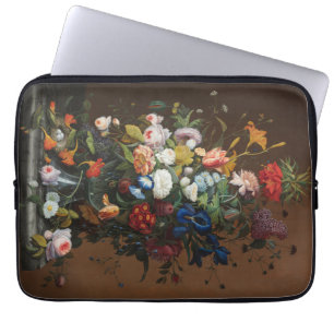 Flower Still Life with Bird's Nest Severin Roesen Laptop Sleeve