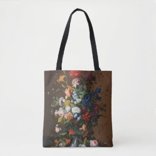 Flower Still Life with Bird's Nest Severin Roesen Tote Bag