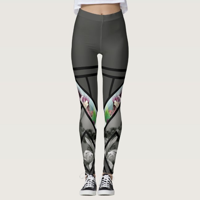 Flower Stockings Leggings (Front)