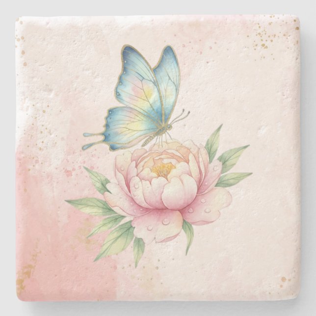 Flower Stone Coaster (Front)