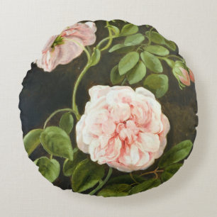 Flower Study Round Cushion