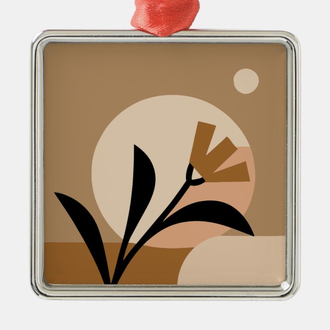 Flower Sun Boho Metal Tree Decoration (Front)