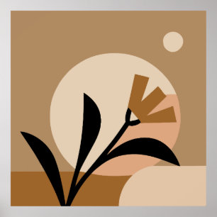 Flower Sun Boho Poster