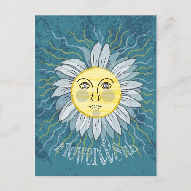 Flower & Sun - Nature Postcard (Front)
