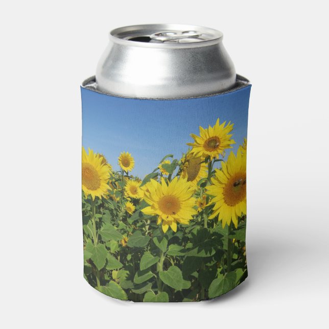 flower, sun, plant, nature, summer, floral, can cooler (Can Front)