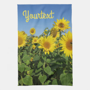 flower, sun, plant, nature, summer, floral, tea towel