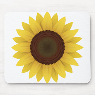 Flower Sunflower Plant Solar Sunflower Seeds Mouse Mat