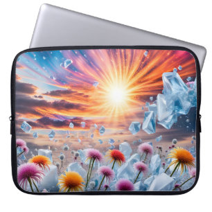 Flower Sunset Laptop Sleeve