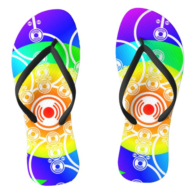 Flower Sunshine Flip Flops (Footbed)