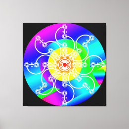 Flower Sunshine Stretched Canvas Print