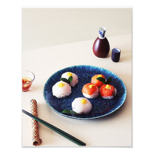 flower sushi photo print