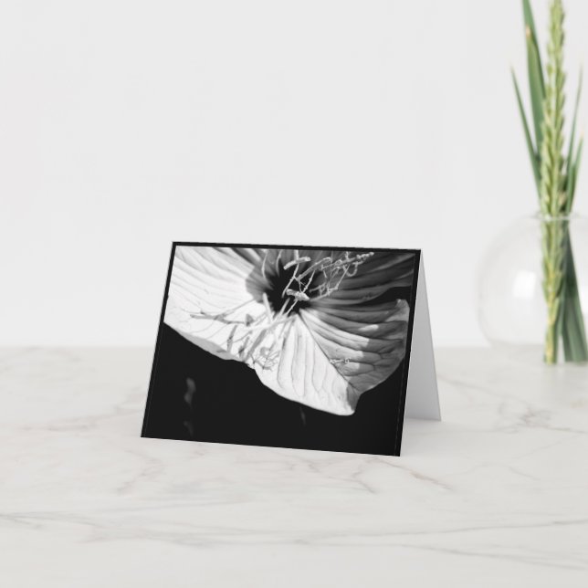 Flower Sympathy Thank You Condolences Card (Front)