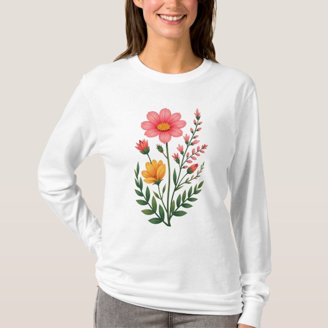 Flower  T-Shirt (Front)