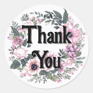 Flower Tag Thankyou Wreath Classy Coquette