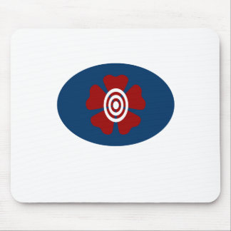 flower target mouse mat
