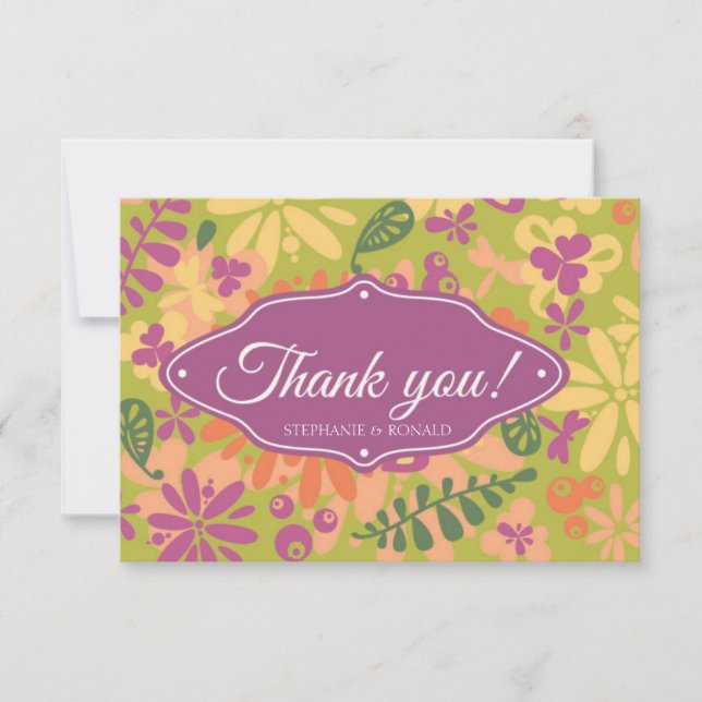 Flower Thank You Card (Front)