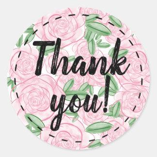 Flower Thank You Stickers - Thank You Card