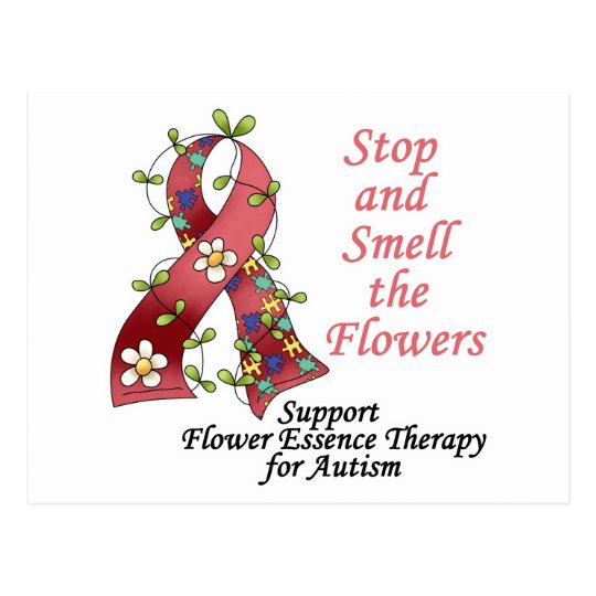Flower Therapy for Autism Postcard