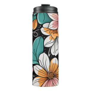 Flower Thermal Tumbler