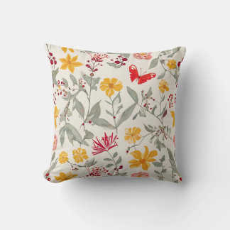 Flower Throw Pillow