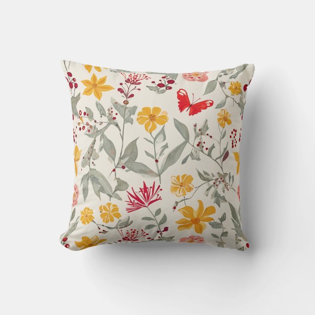 Flower Throw Pillow (Front)
