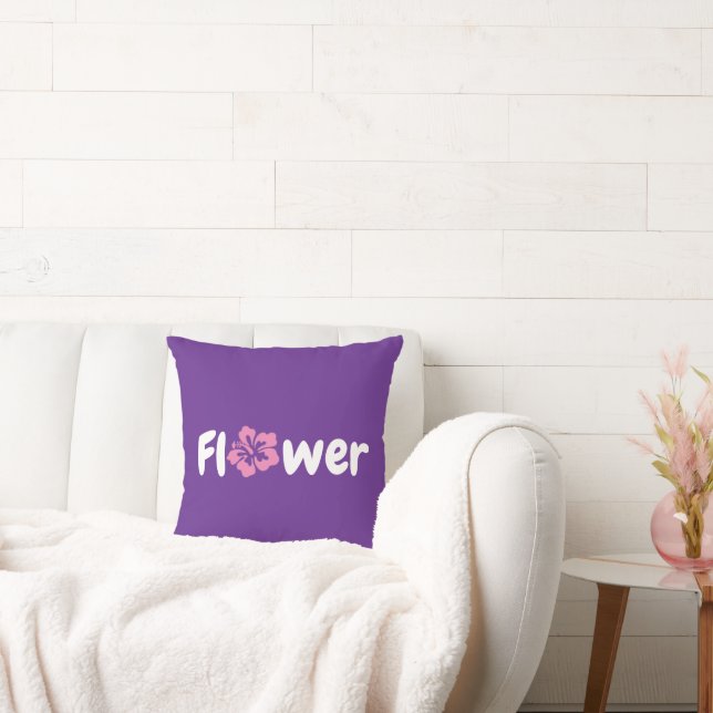 Flower Throw Pillow (Couch)