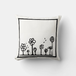 Flower Throw Pillow