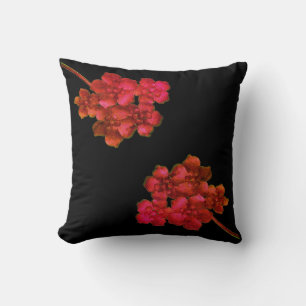 Flower throw pillow