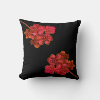Flower throw pillow