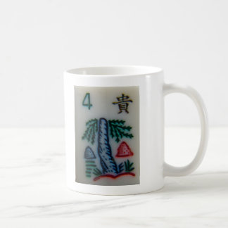 Flower tile coffee mug