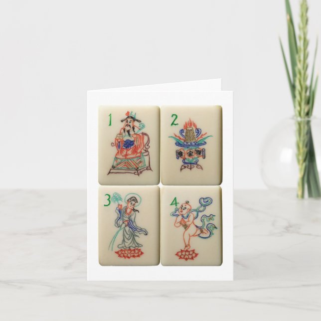 Flower tiles card (Front)