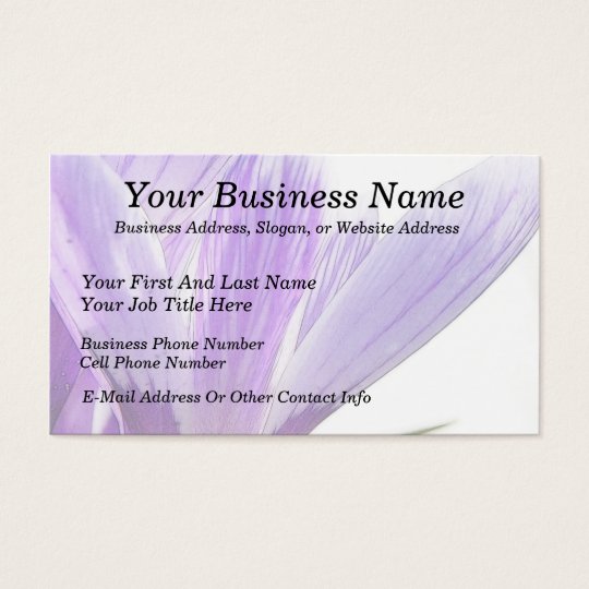 Flower Time - Spring Crocus! Business Card