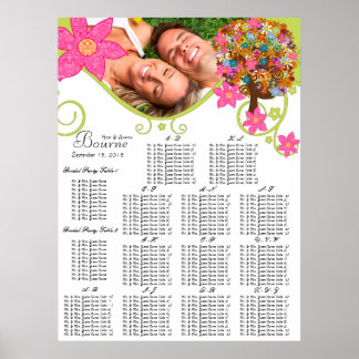 Flower Tree Seating Chart Alphabetical