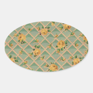 Flower Trellis Rosebud Sticker